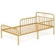preview thumbnail 6 of 25, Twin Size Bed Frame with Headboard and Safety Side Guardrails-Black