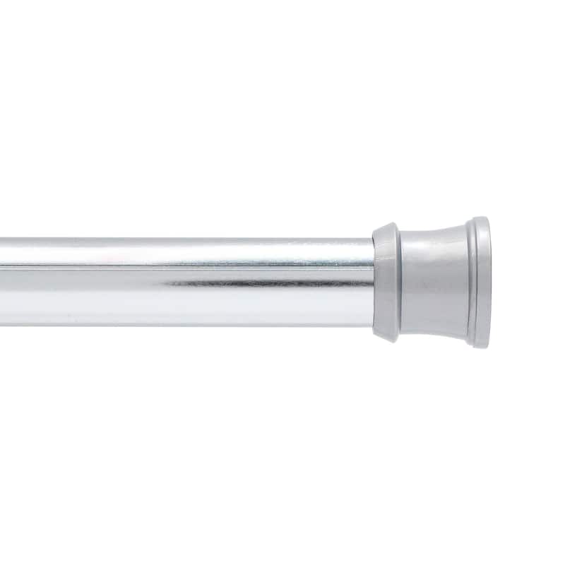 Kenney Twist & Fit No Tools Camlock Tension Shower Curtain Rod, 36-63" - Chrome