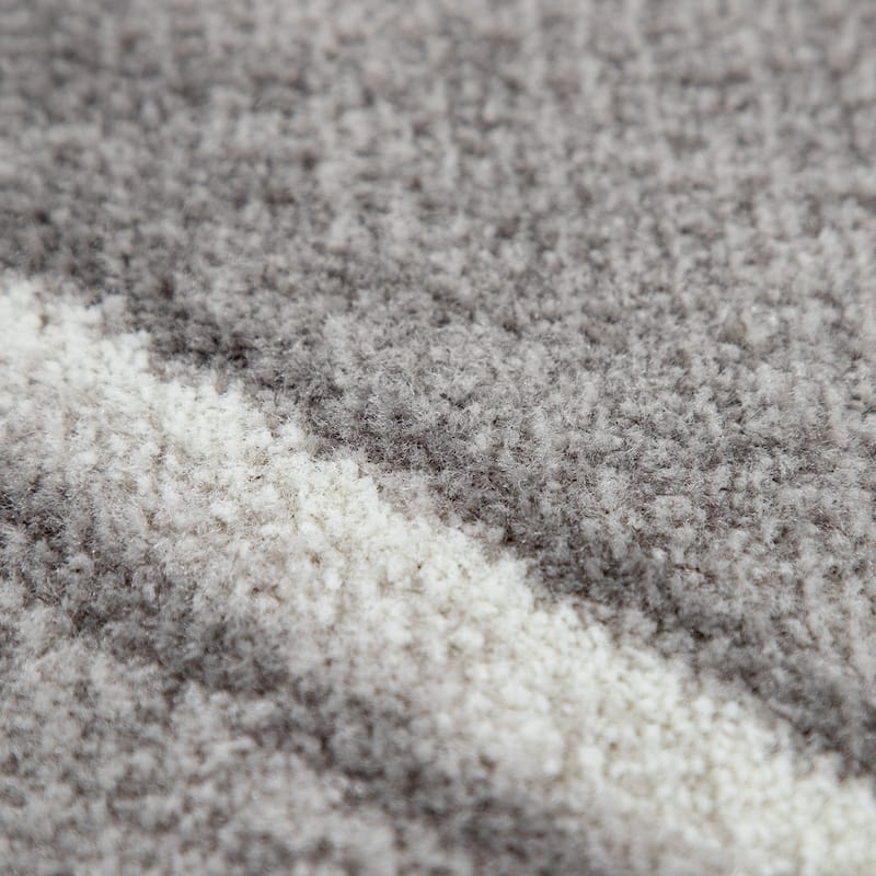Modern Area Rug for the Living Room in different shades of grey