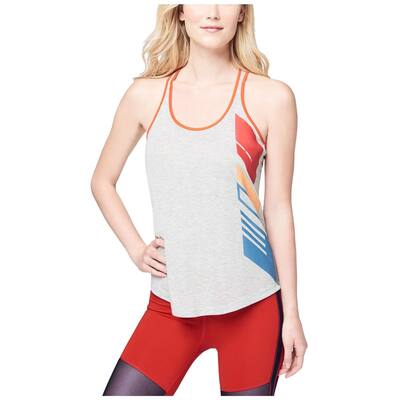 Aeropostale Womens Diagonal Print Racerback Tank Top