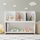 preview thumbnail 2 of 6, Kids Bookcase with 4 Compartments Storage Bookshelf Organizer