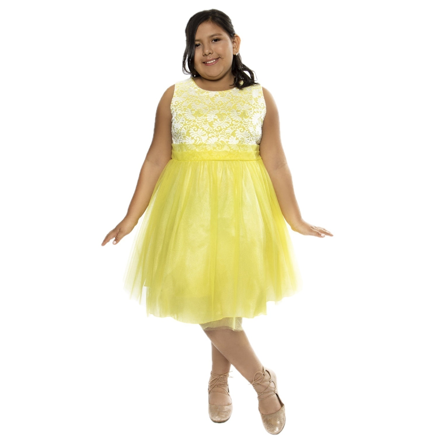 childrens yellow bridesmaid dresses