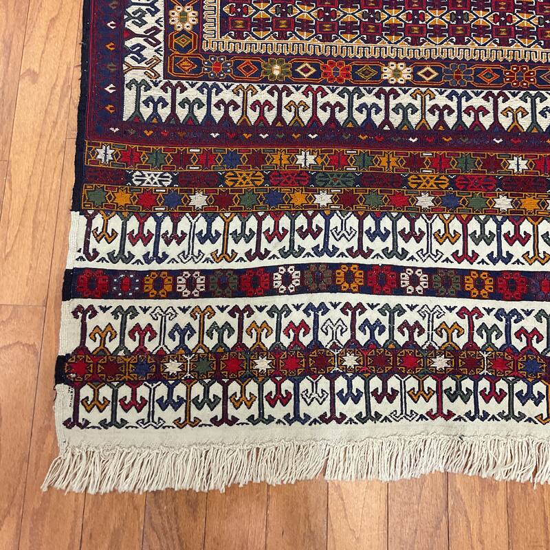 HERAT ORIENTAL Handmade Soumak Wool Rug - 4'3" x 6'3"