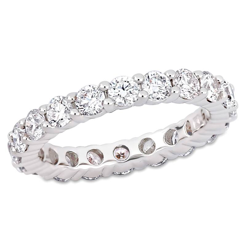 Miadora 3ct TDW Diamond Eternity Ring in 18k White Gold