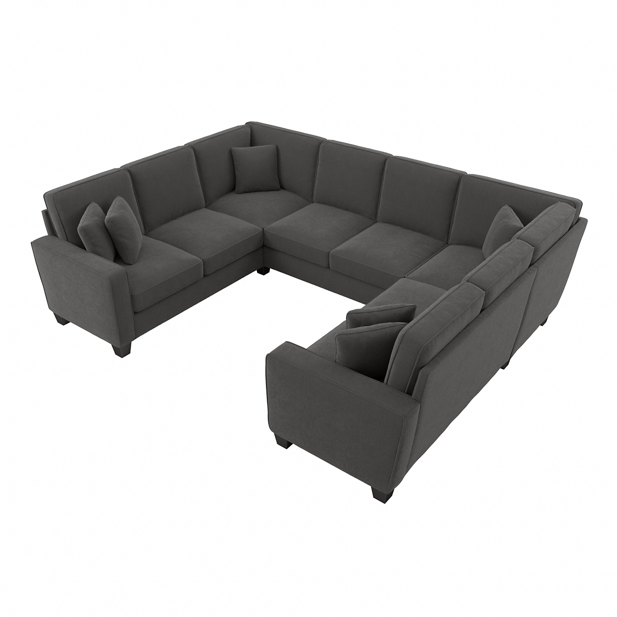 Caspian Upholstered Curved Arms Sectional Sofa White and Black – Midtown  Outlet Home Furnishings