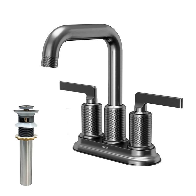 Karran USA KBF536 Gillingham 1.2 GPM Centerset Bathroom Faucet with - Gunmetal Grey