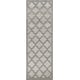 preview thumbnail 56 of 99, Nourison Easy Care Indoor/Outdoor Moroccan Trellis Area Rug 2' x 6' - Silver/Grey