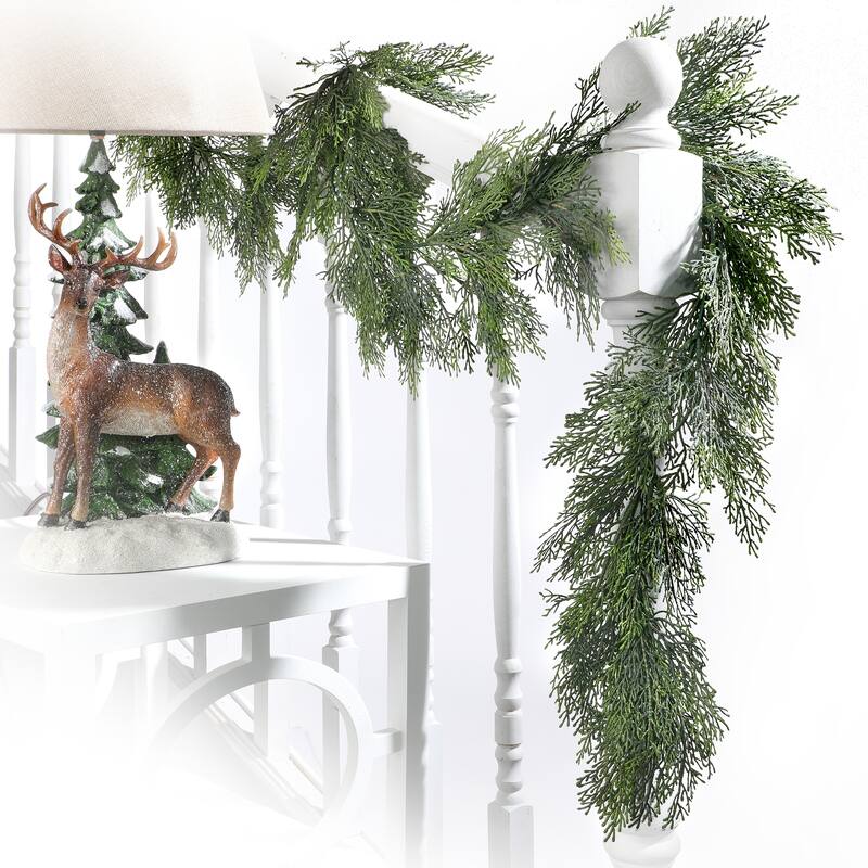 72" Plastic Cedar Greenery Garland