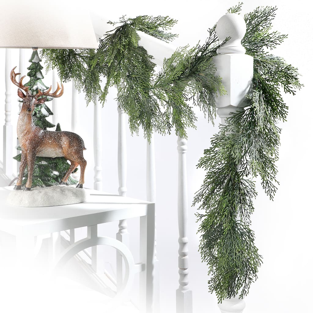 72" Plastic Cedar Greenery Garland