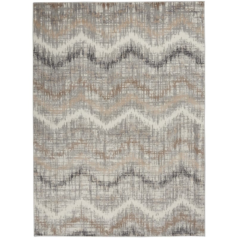 Buga Modern Non Skid Stain Resistant Low Pile Area Rug By HomeRoots