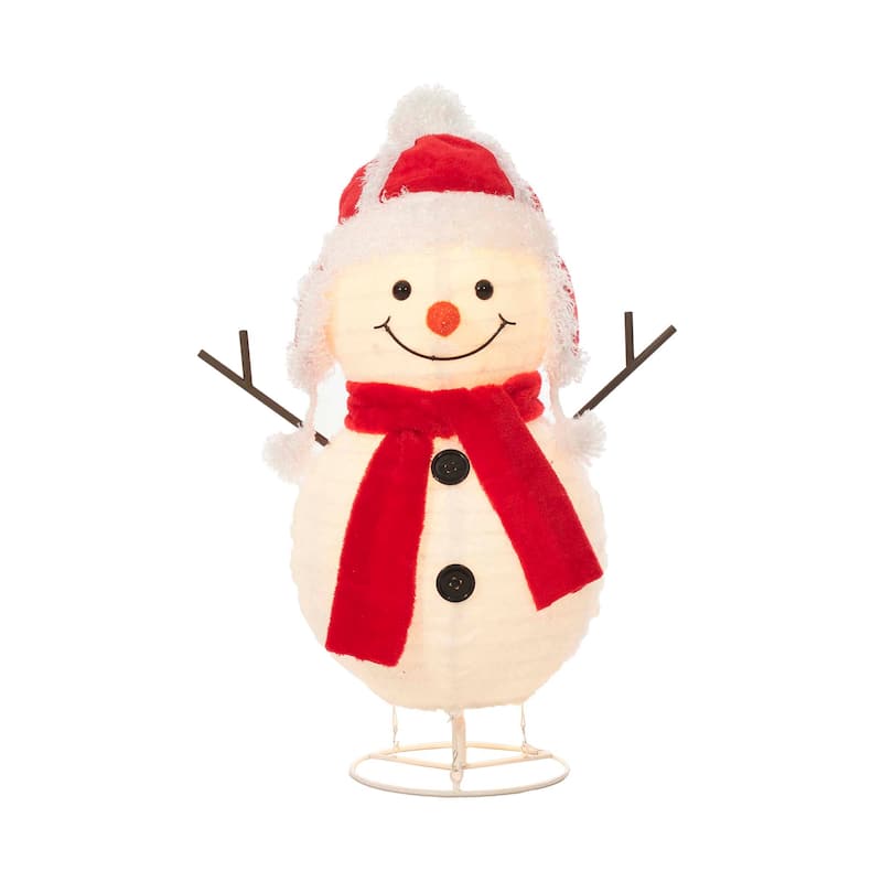 Everstar 28'' UL Pop Up Fluffy Snowman Sculpture