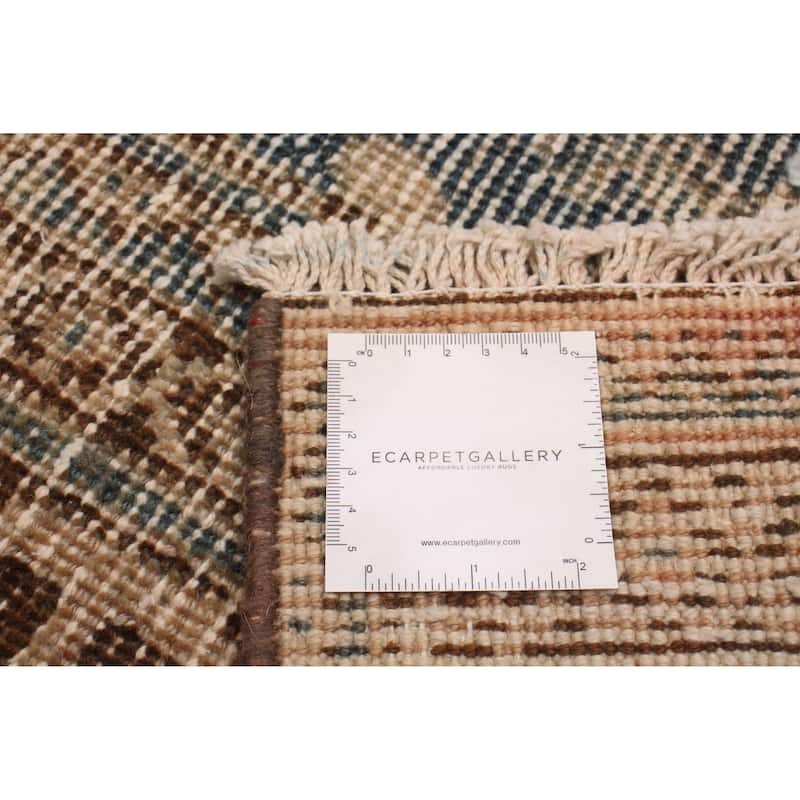 ECARPETGALLERY Hand-knotted Antalya Vintage Tan Wool Rug - 7'5 x 11'1