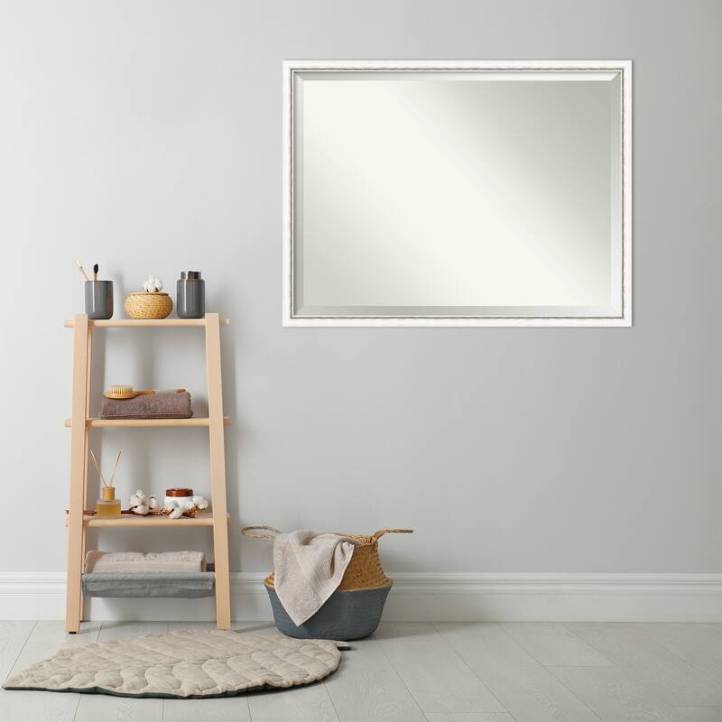 Morgan Beveled Wood Framed Bathroom Vanity Wall Mirror