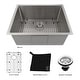 preview thumbnail 10 of 9, ZLINE Undermount Single Bowl Sink in Stainless Steel with Bottom Grid