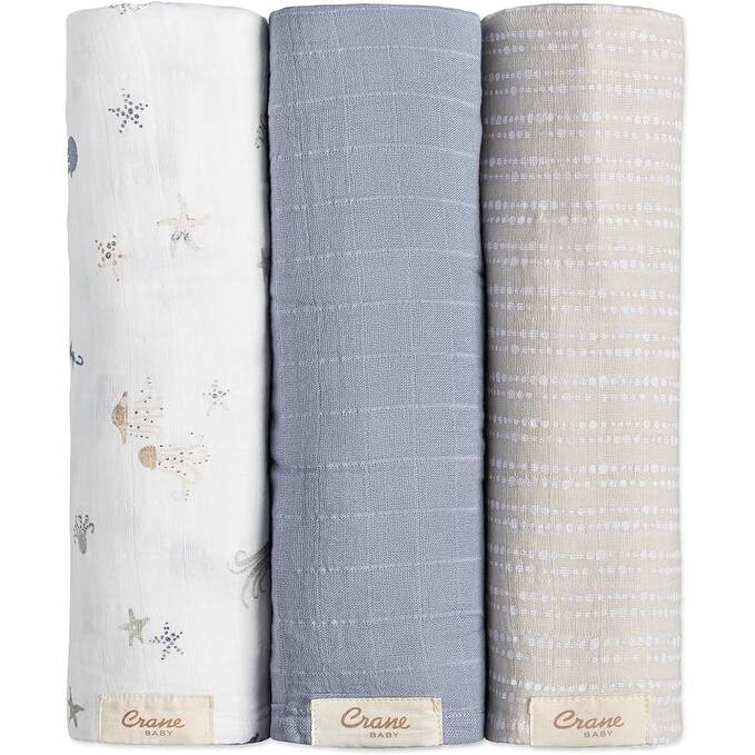 Crane Baby Swaddle Wraps Pack