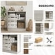 preview thumbnail 19 of 17, CraftPorch Farmhouse Sideboard Cabinet