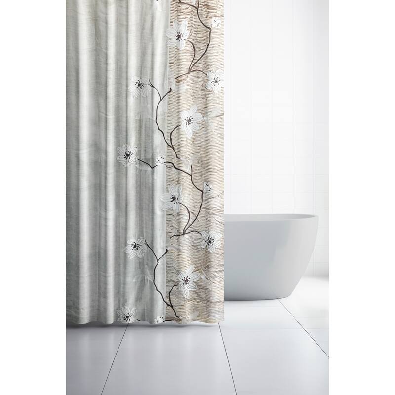 Magnolia Vine Fabric Shower Curtain