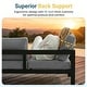 preview thumbnail 27 of 47, Royalcraft 4-Piece All-Aluminum Patio Set with 5" Cushions & 3.2" Widened Armrest, Seats 5, 250 lbs - 4-Piece Sets