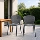 preview thumbnail 6 of 56, Modern Plastic Garden Patio Indoor or Outdoor Dining Stackable Chair UV Protected Armless With Dot Back Surf
