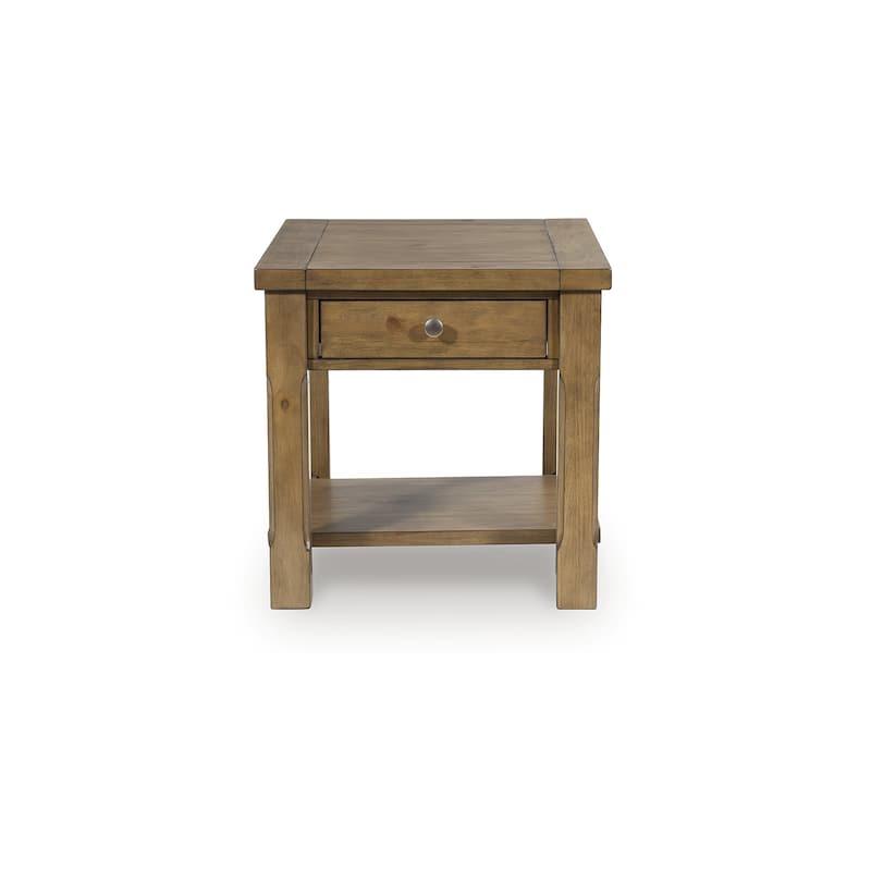 Signature Design by Ashley Vandenmore Brown End Table - 24" W x 26" D x 24" H