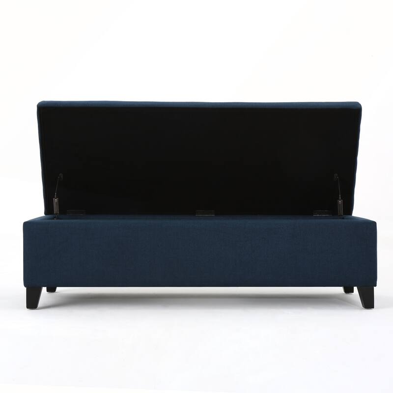 Storage Ottoman with Dense Foam Padding and Ample Space for Modern Living and Multi-Functional Use