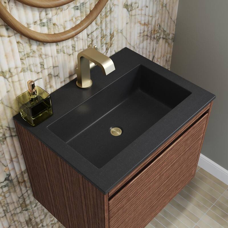 James Martin Vanities 805-V23.6-CB-CH Mantova 24" Single Basin Poplar