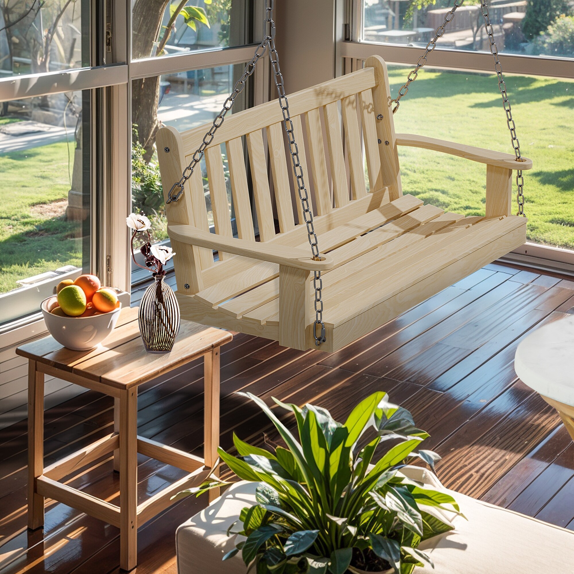 Patio swing bench online