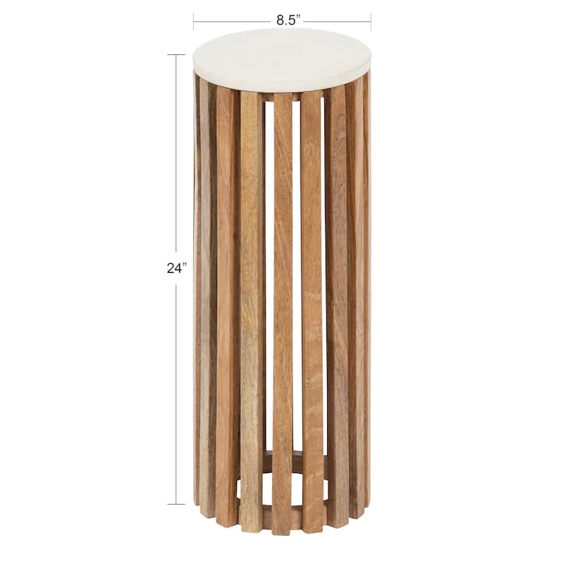 Kate and Laurel Paynter Marble Drink Table
