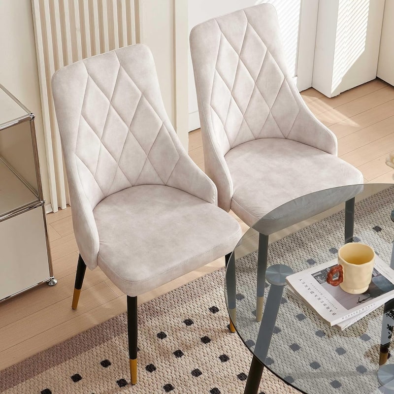 Howtai Velvet Home Kitchen Dining Chairs Upholstered Backrest