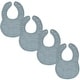 preview thumbnail 30 of 60, Muslin Cotton Baby Bibs Adjustable Size with Easy Snaps by Comfy Cubs Pacific Blue - Pack of 4