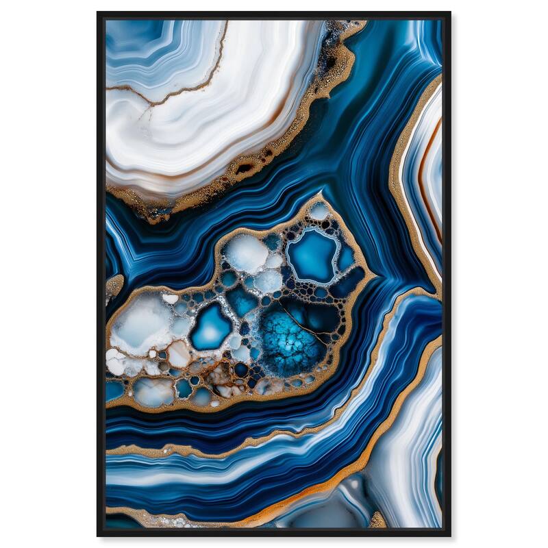 Azure Alveoli II Canvas by Art Remedy - Black - 16" x 24"