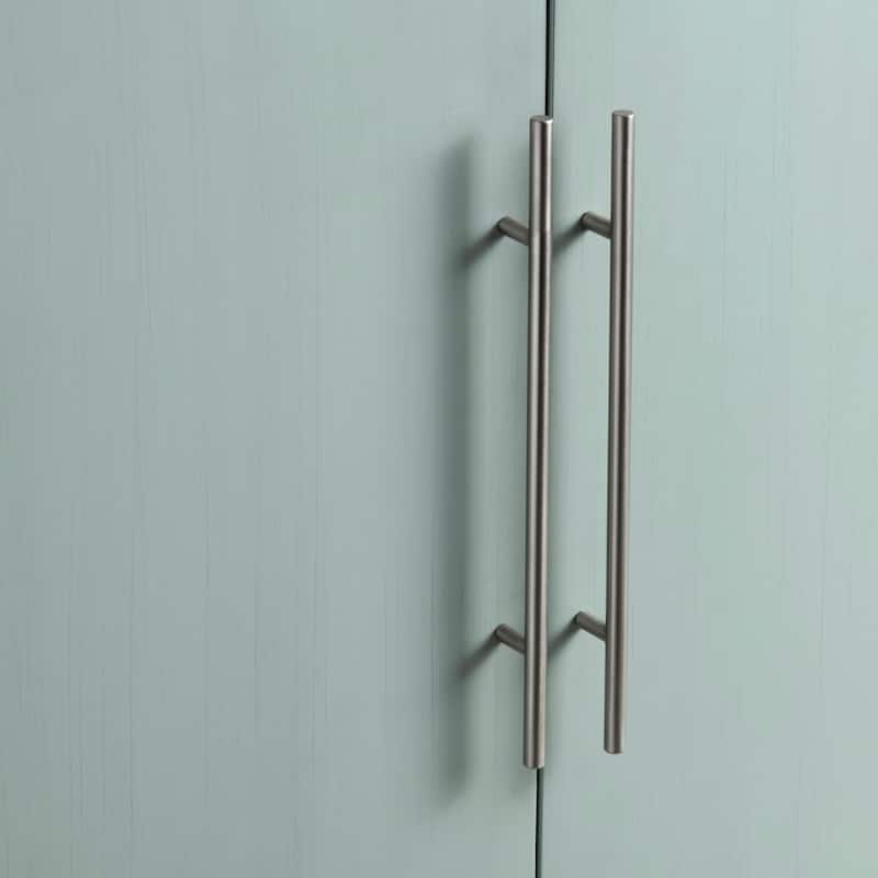 74 in. Green Wooden 6 Door Media Credenza_Sideboard