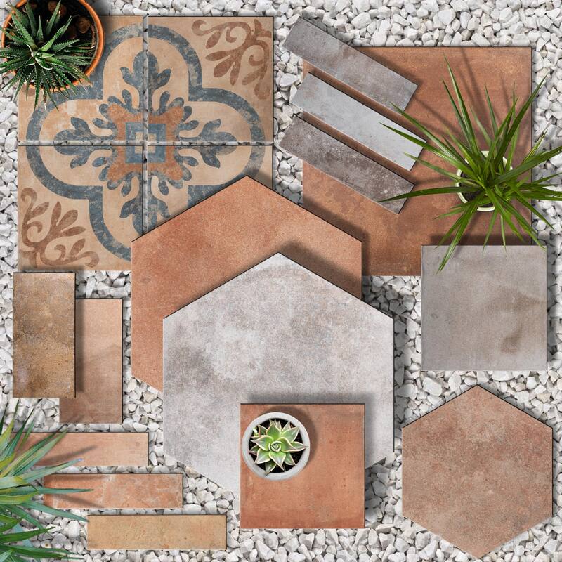 Merola Tile Americana Boston Downtown 8-3/4" x 8-3/4" Porcelain Floor and Wall Tile