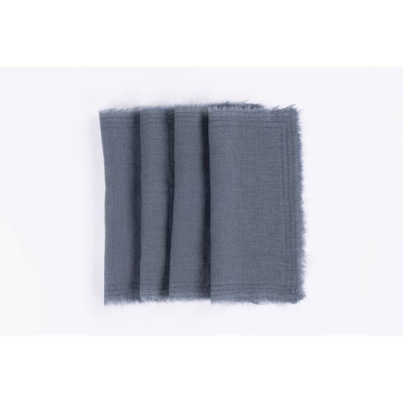 Brighton, Linen Cocktail Napkin Set (Set of 4)