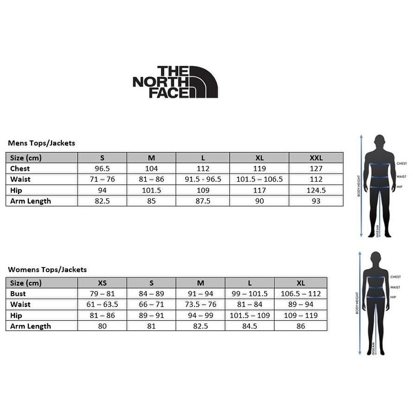 north face women's sizing