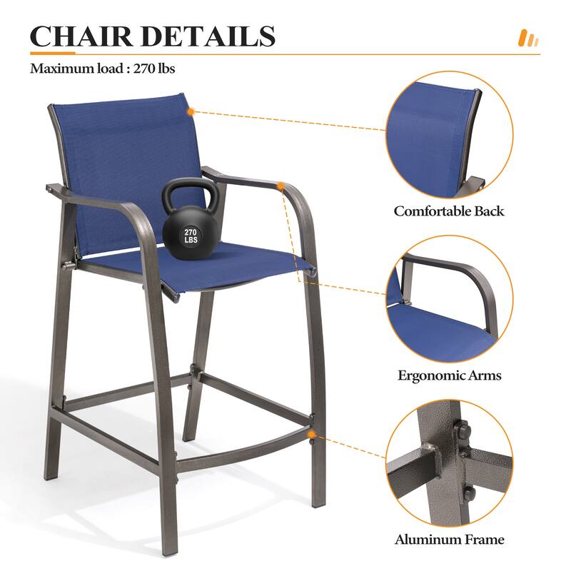 Outdoor Bar Height Barstools Outdoor Bar Stools Patio Bar Chairs