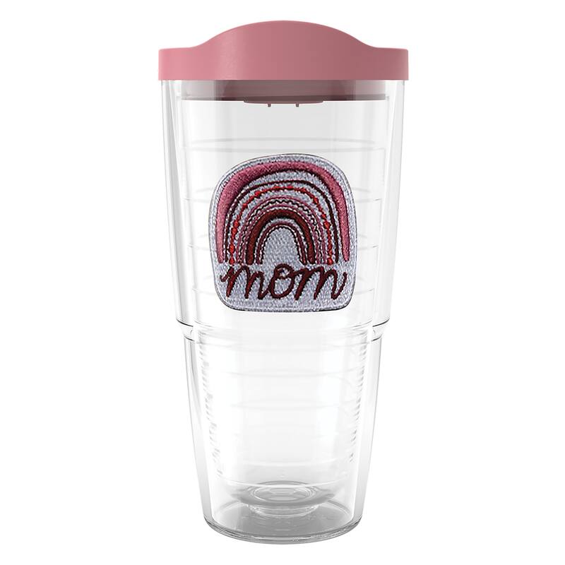 Tervis Boho Mom Rainbow Made in USA Double Walled Insulated Travel Tumbler, Classic - 24oz