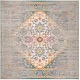 preview thumbnail 23 of 23, SAFAVIEH Madison Ellice Vintage Boho Oriental Rug 6'7" Square - Light Grey/Fuchsia - Square