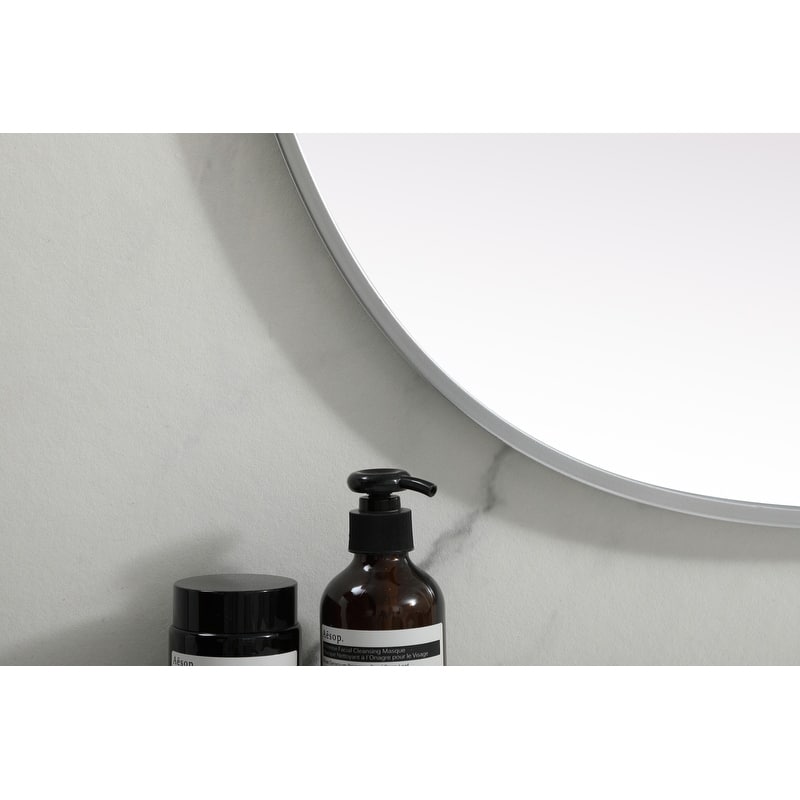 Indigo Home Metal Frame Oval Mirror 27x36 Inch