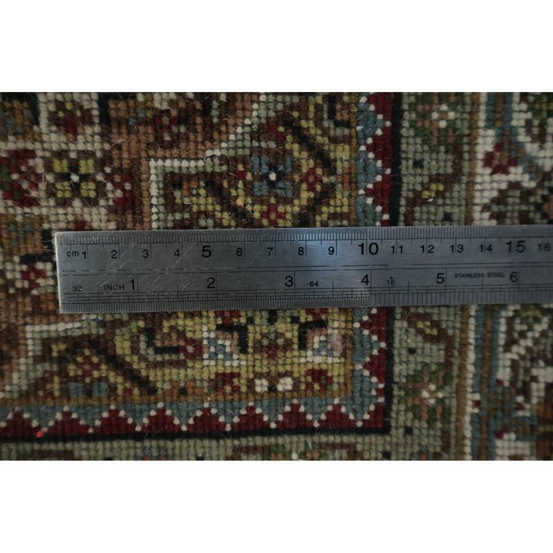 Hand Knotted Oriental 100% Wool Carpet Traditional Floral Beige & Ivories Tabriz-Mahi Area Rug - 6' 0'' X 3' 11''