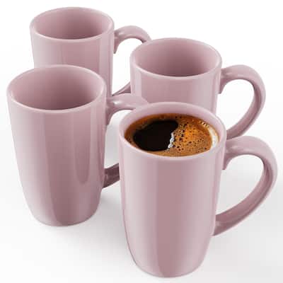 Omniware Set of 4 Teaz Cafe 18 oz Mugs with Matte Finish