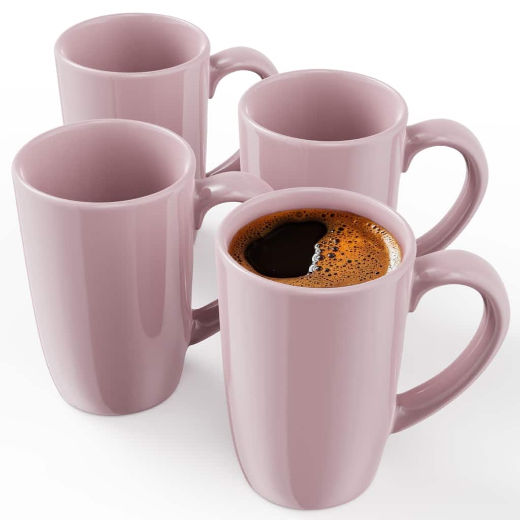 Omniware Set of 4 Teaz Cafe 18 oz Mugs with Matte Finish