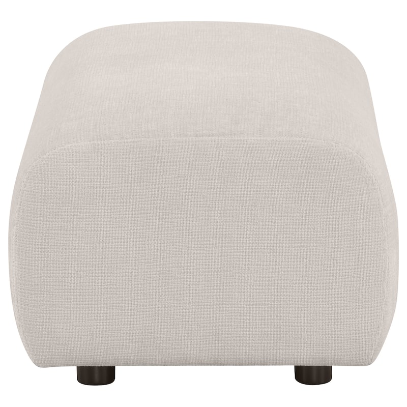Burnett Chenille Upholstered Ottoman