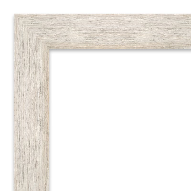 Hardwood White Wash Wood Framed Grey Corkboard Bulletin Board