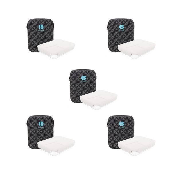 Life Story Sealing Clamp Down Lunch or Snack Box & Zipper Case, Black