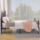 VECELO Metal Bed Frame with High Headboard and Footboard, Platform Beds with Heavy Duty Mattress Foundation