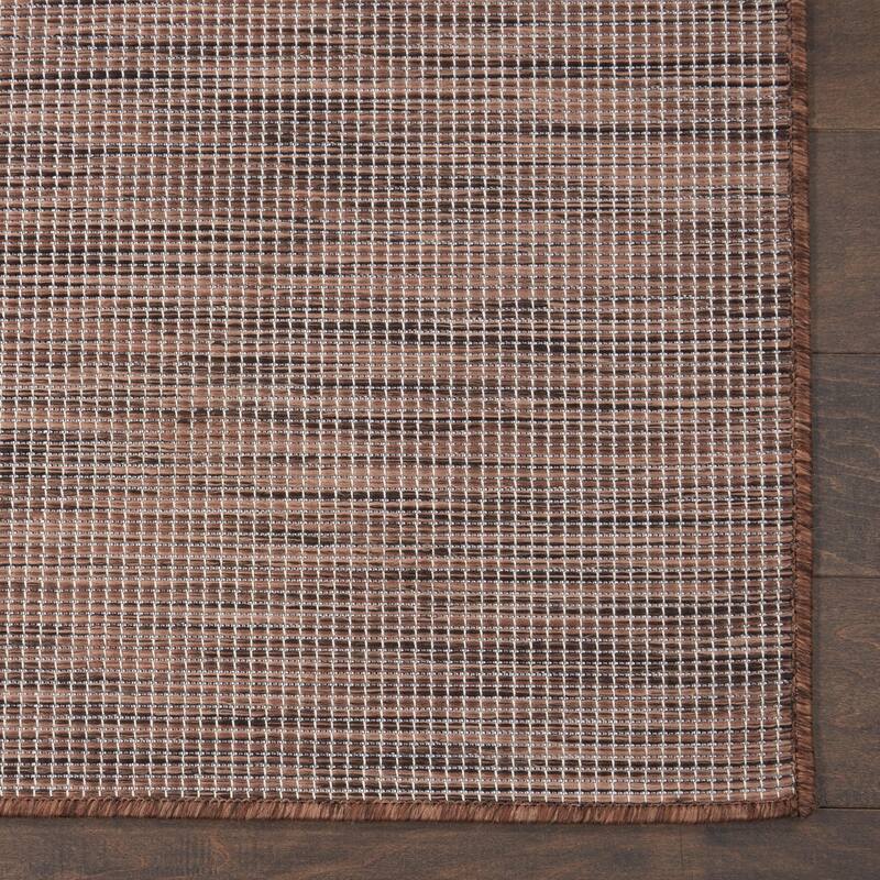 Nourison Selerno Indoor/Outdoor Solid Area Rug - 5'x7' - Natural