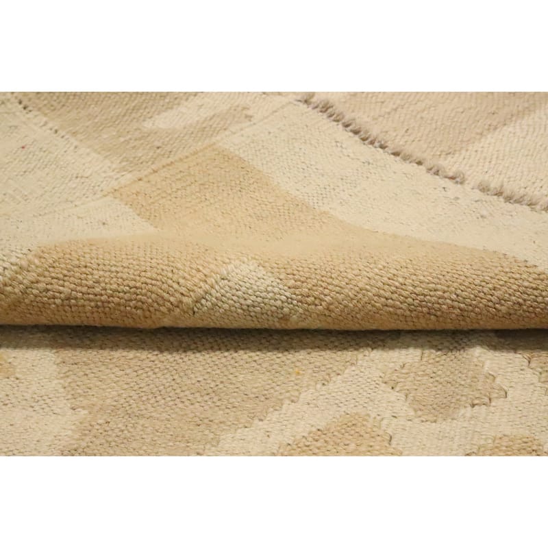 Hand Woven Oriental 100% Wool Carpet Southwestern Tribal Brown Kilim Area Rug - 5' 10'' X 3' 11''