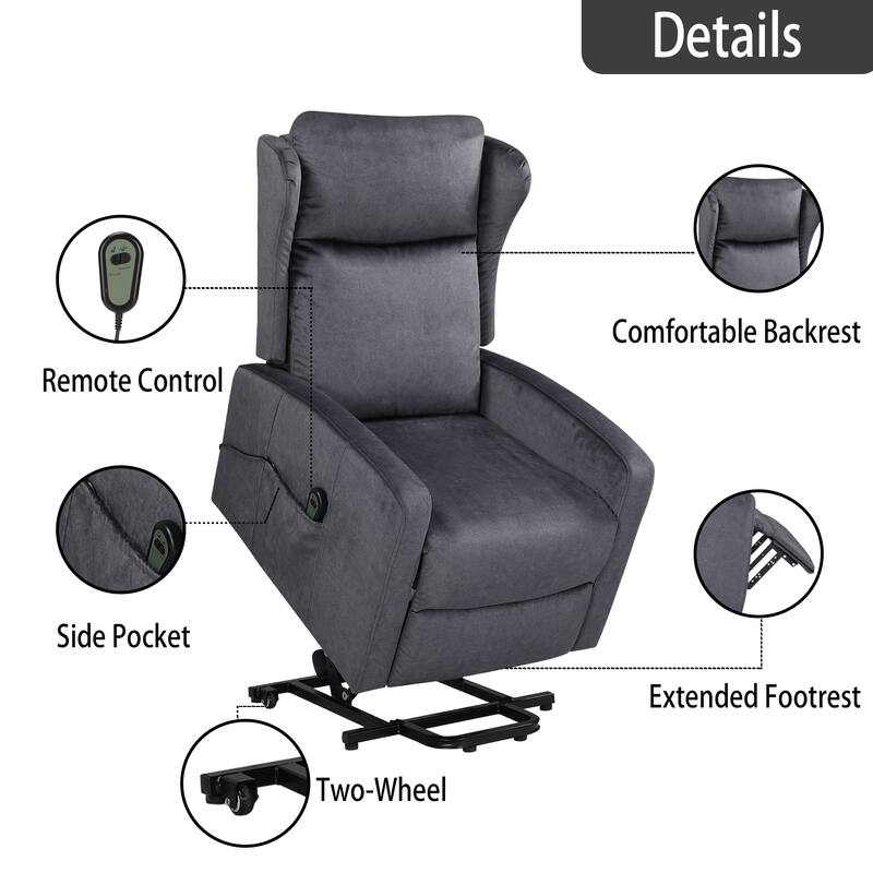 Electric Power Lift Recliner Chair Classic Adjustable Recliner Sofa