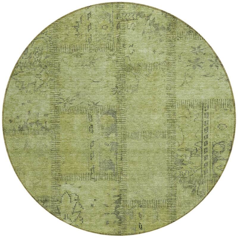 HomeRoots Patchwork Transitional Rectangle Outdoor Rug